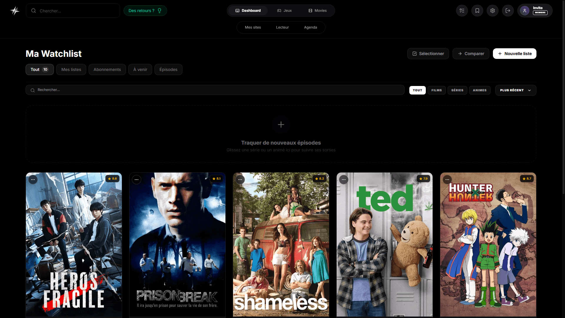Watchlist Layout